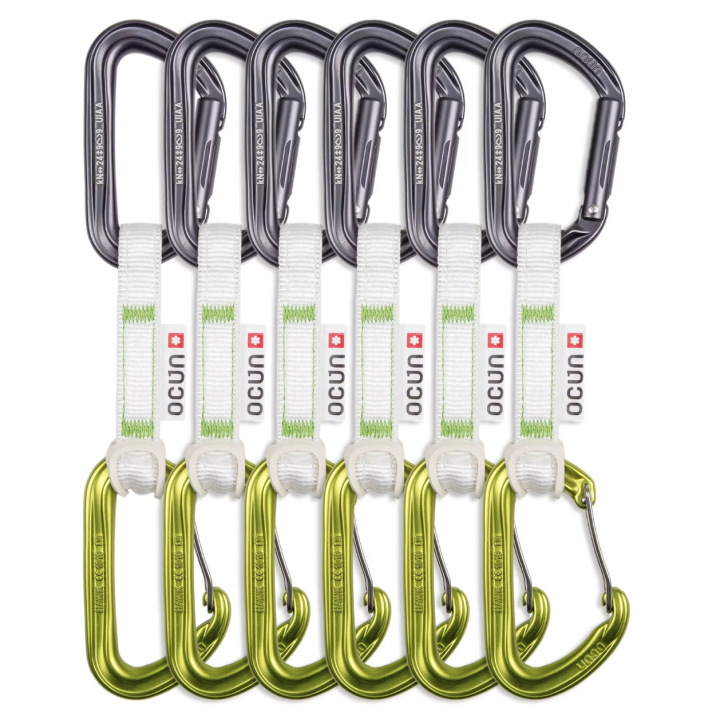 Ekspresy wspinaczkowe Ocun HAWK QD COMBI BIO-DYN-RING 15 mm 10 cm 6-pack