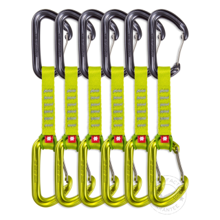 Ekspresy wspinaczkowe Ocun HAWK QD WIRE ECO-PES 16 mm 10 cm 6-pack