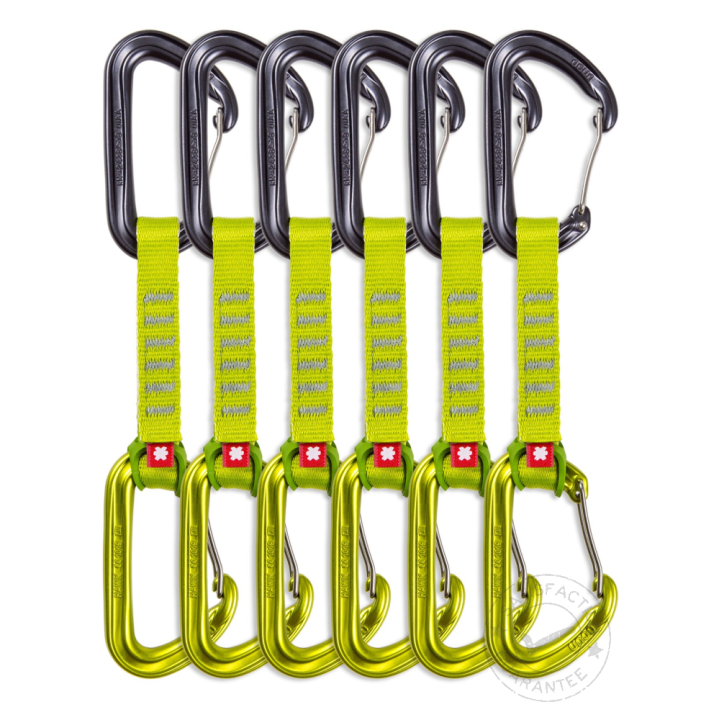 Ekspresy wspinaczkowe Ocun HAWK QD WIRE ECO-PES 16 mm 10 cm 6-pack
