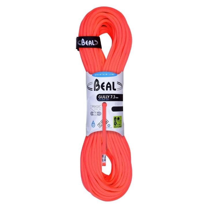 Dynamic Rope Beal Gully 7.3 mm 60 m Golden Dry Cover