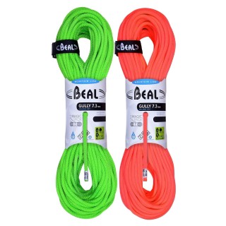 Dynamic Rope Beal Gully 7.3 mm 60 m Golden Dry Cover - Set