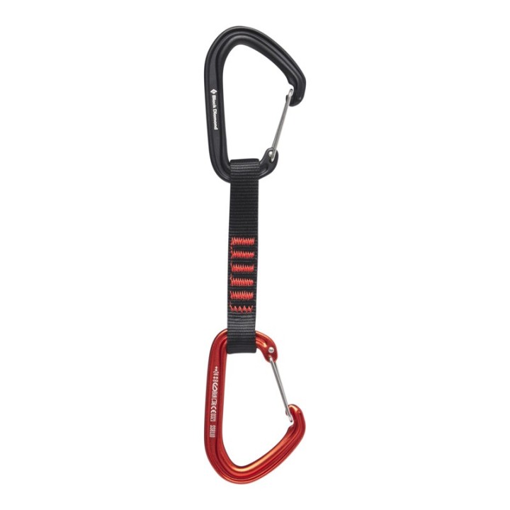 Black Diamond HotWire Quickdraw 12 cm – lightweight climbing quickdraw