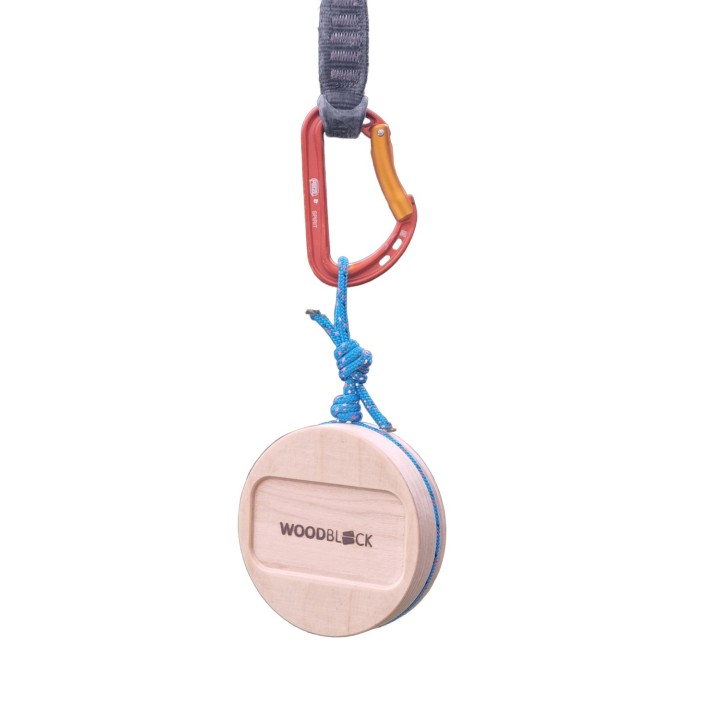 WOODBLOCK Orbit Mini – kompaktowy drewniany chwyt treningowy 10 cm