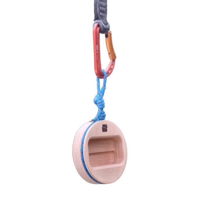 WOODBLOCK Orbit Mini – kompaktowy drewniany chwyt treningowy 10 cm