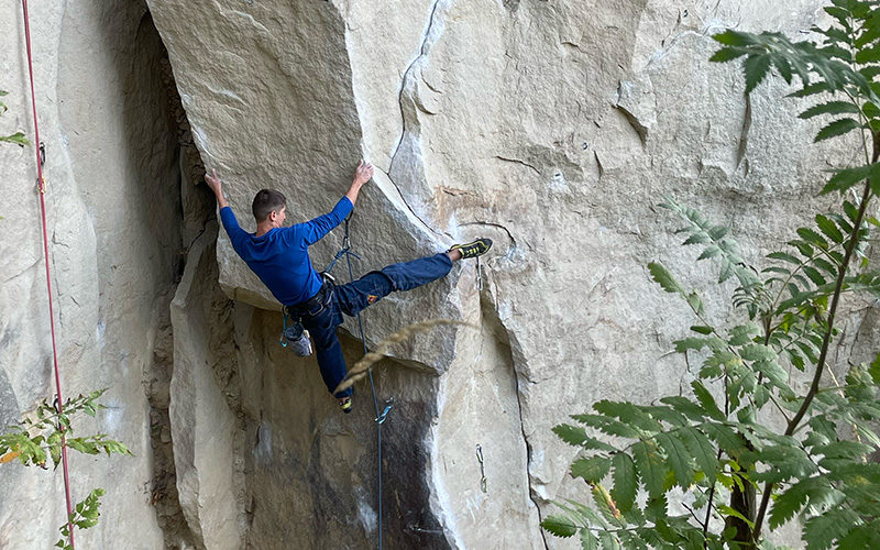 Piotrek w Rożnowie na linie